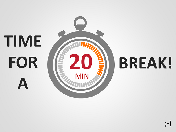 20 minute break reminder