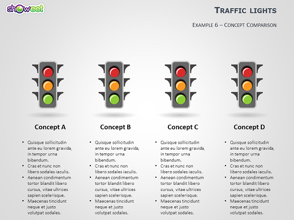 Traffic Lights Powerpoint Template Showeet