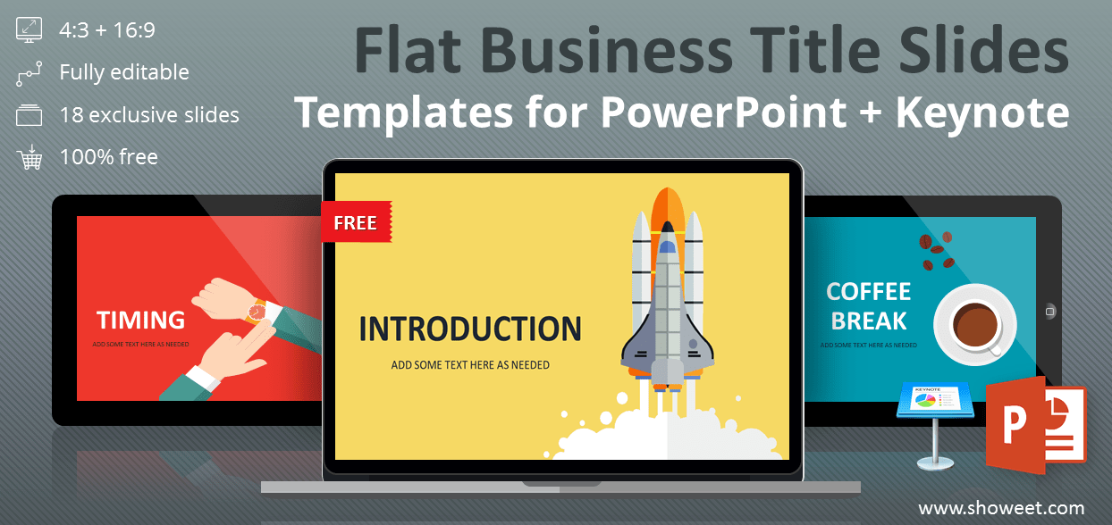 Title Slide Templates for PowerPoint and Keynote Showeet