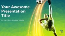 Soccer - Modern PowerPoint Template (Green version) - Showeet